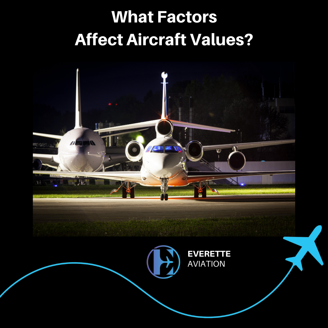 What factors affect aircraft values